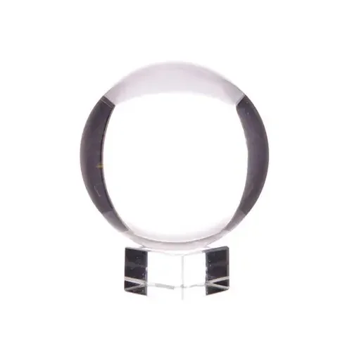 Crystal ball decor on a simple stand, showing a 40mm glass sphere.