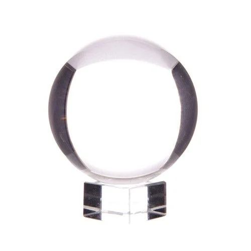 Crystal ball on crystal ball stand, 60mm diameter
