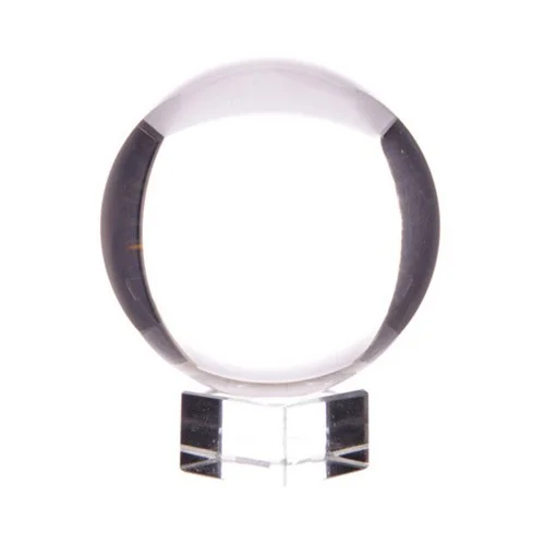 80mm crystal ball on a sleek stand.