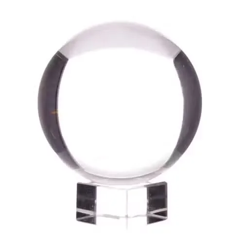 110mm crystal ball on a stand