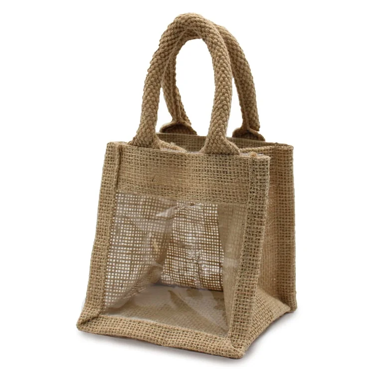 12x12x13cm window jar gift in matching bag, displayed on a flat surface.