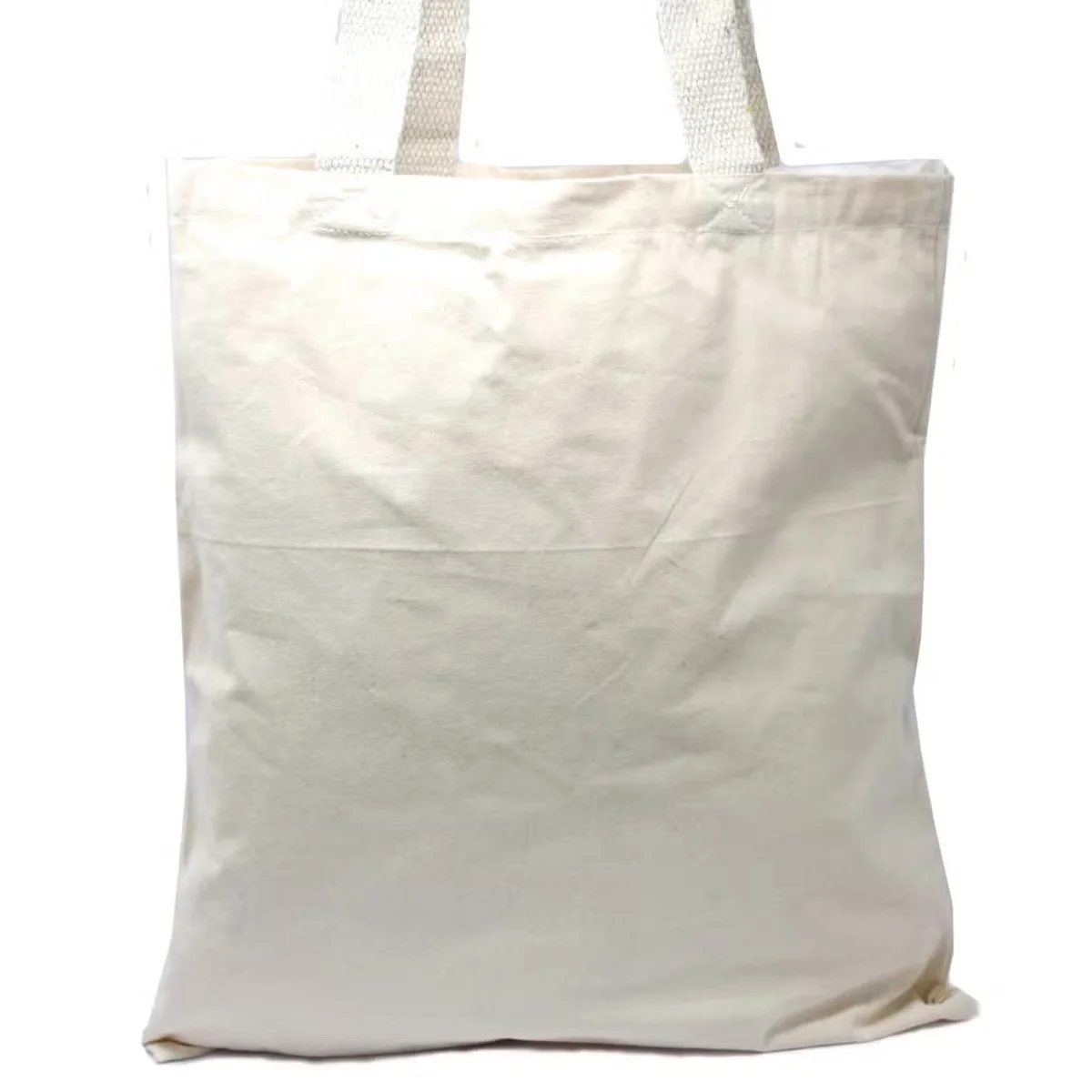 38cm natural 6oz cotton tote bag displayed in a photo