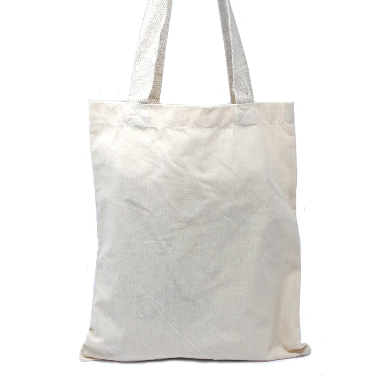 Med Natural 6oz cotton bag, 35x30cm, showing its light weight and tidy design.
