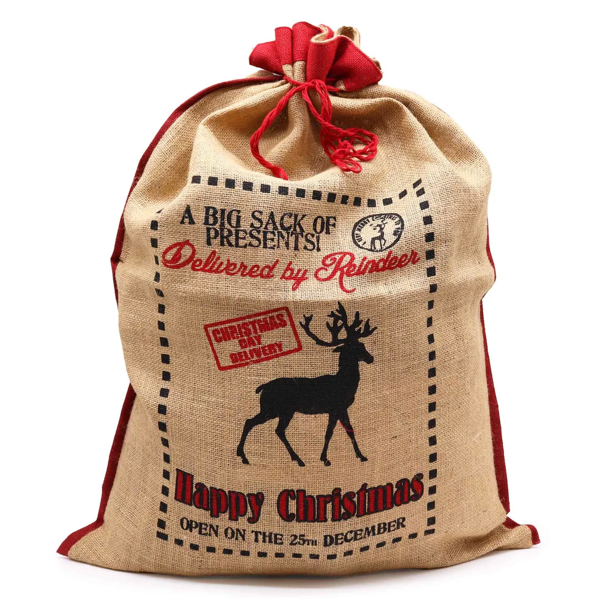 Festive reindeer themed gift, ready for delivery, featuring a playful reindeer design.