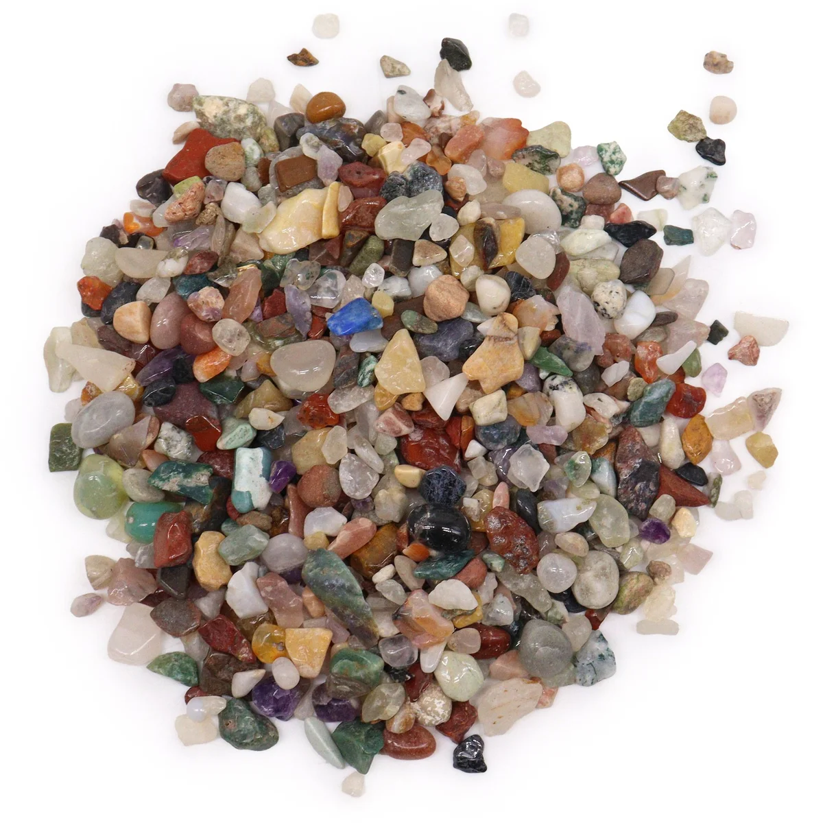 1 kg bag of mixed natural gemstone chips