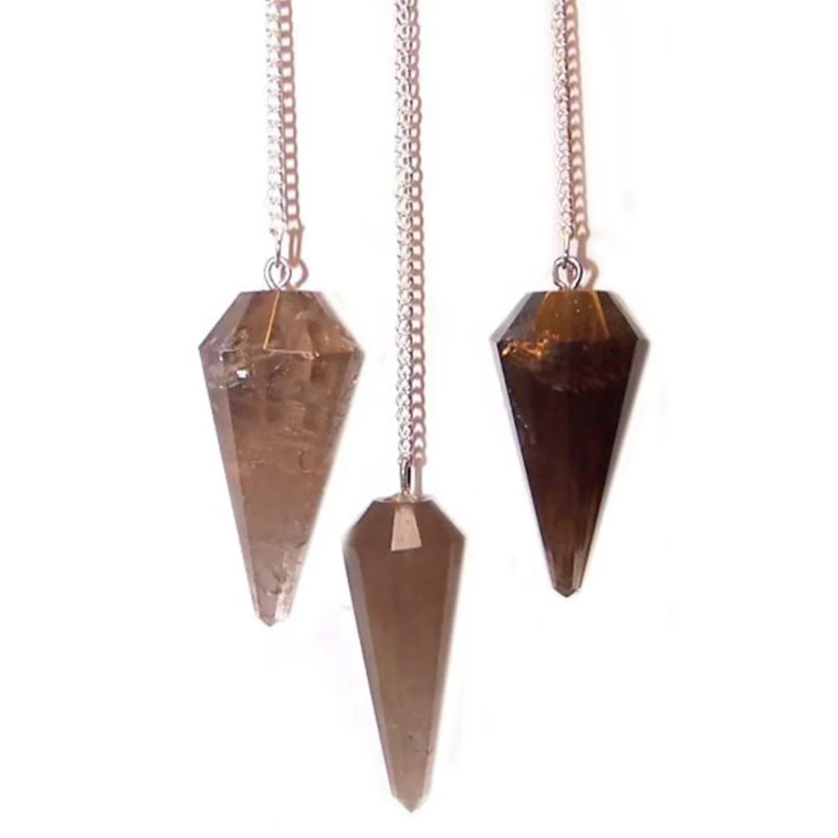 Smoky quartz crystal pendulum gift