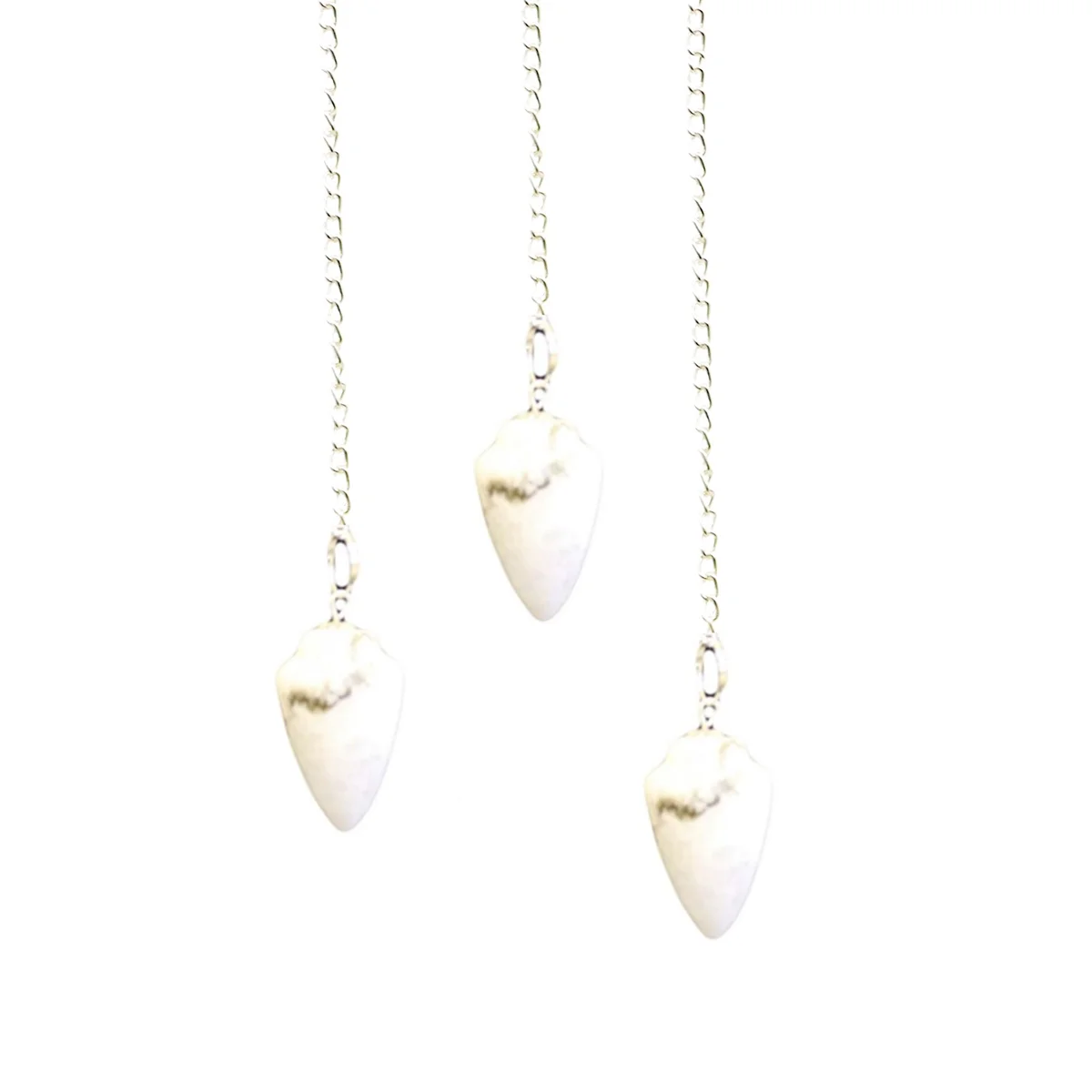 Streamlined magic pendulum suspended from a minimal chain, featuring a radiant rainbow moonstone pendant.