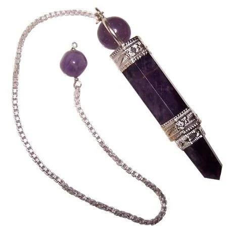 amethyst pendulum, a striking pendant that makes a great gift