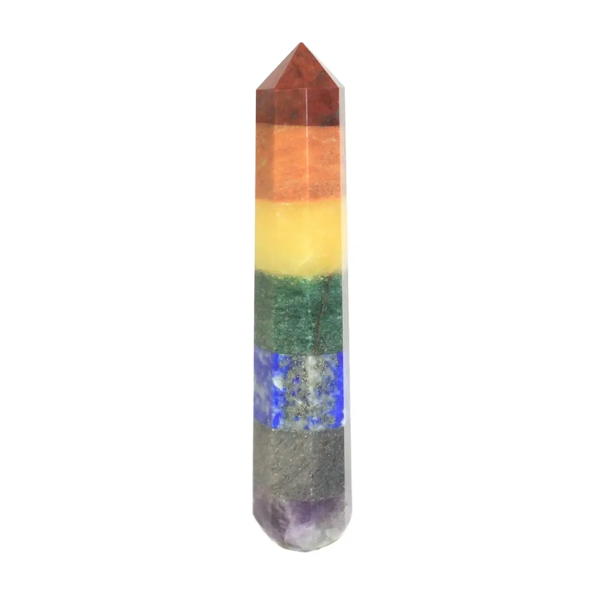 Chakra wand 80‑90mm, sleek metal body, ready for massage.