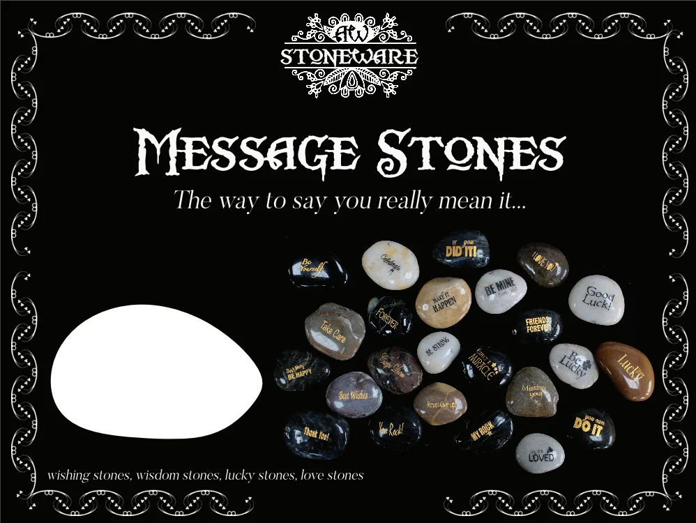 Message stones leaflet