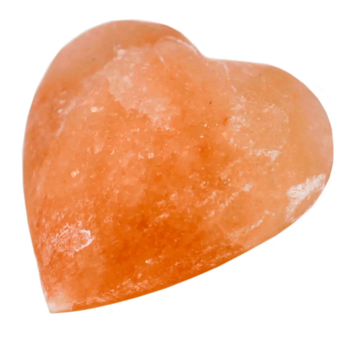 Heart-shaped deodorant stone displayed against a neutral background