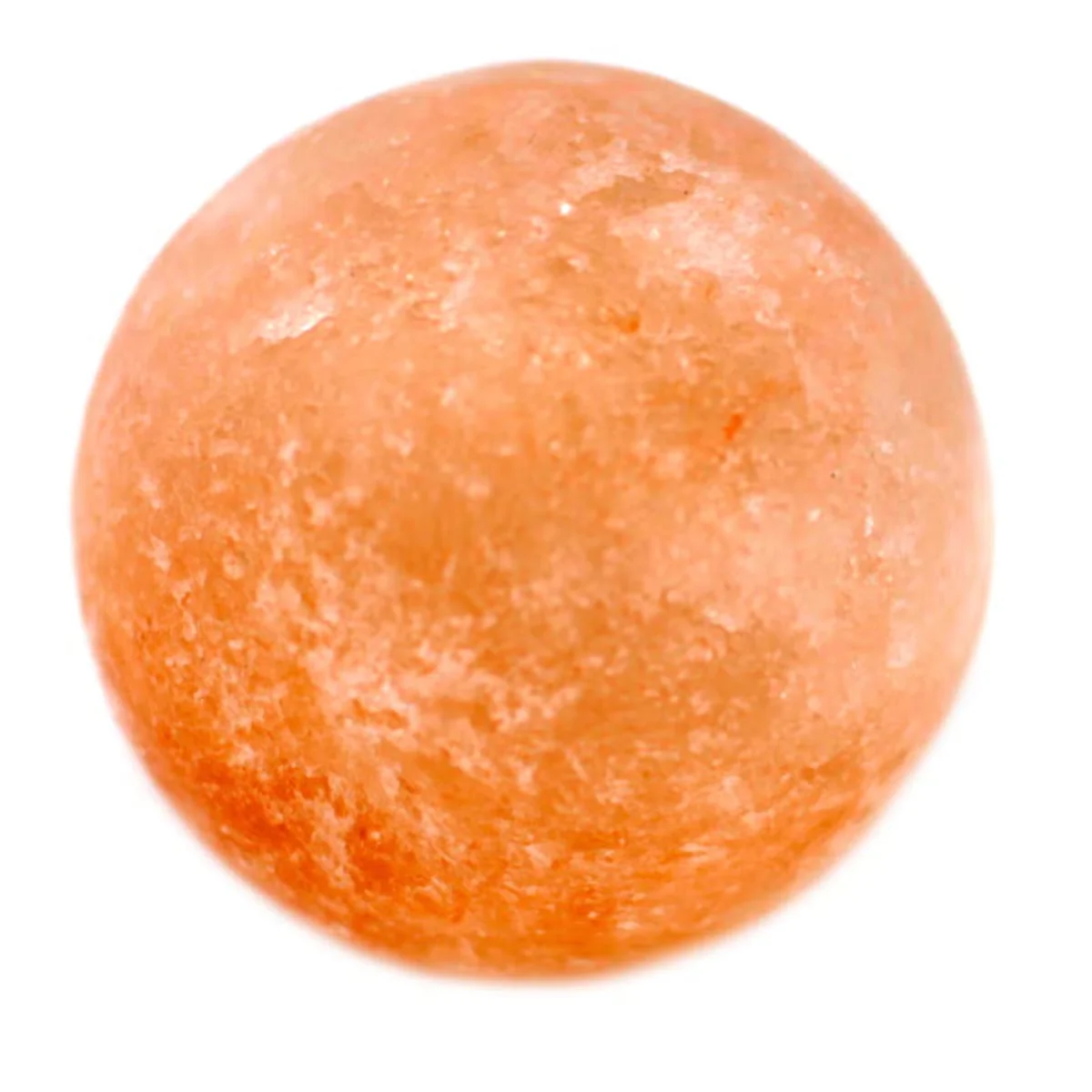 Ball deodorant stone with smooth spherical shape.