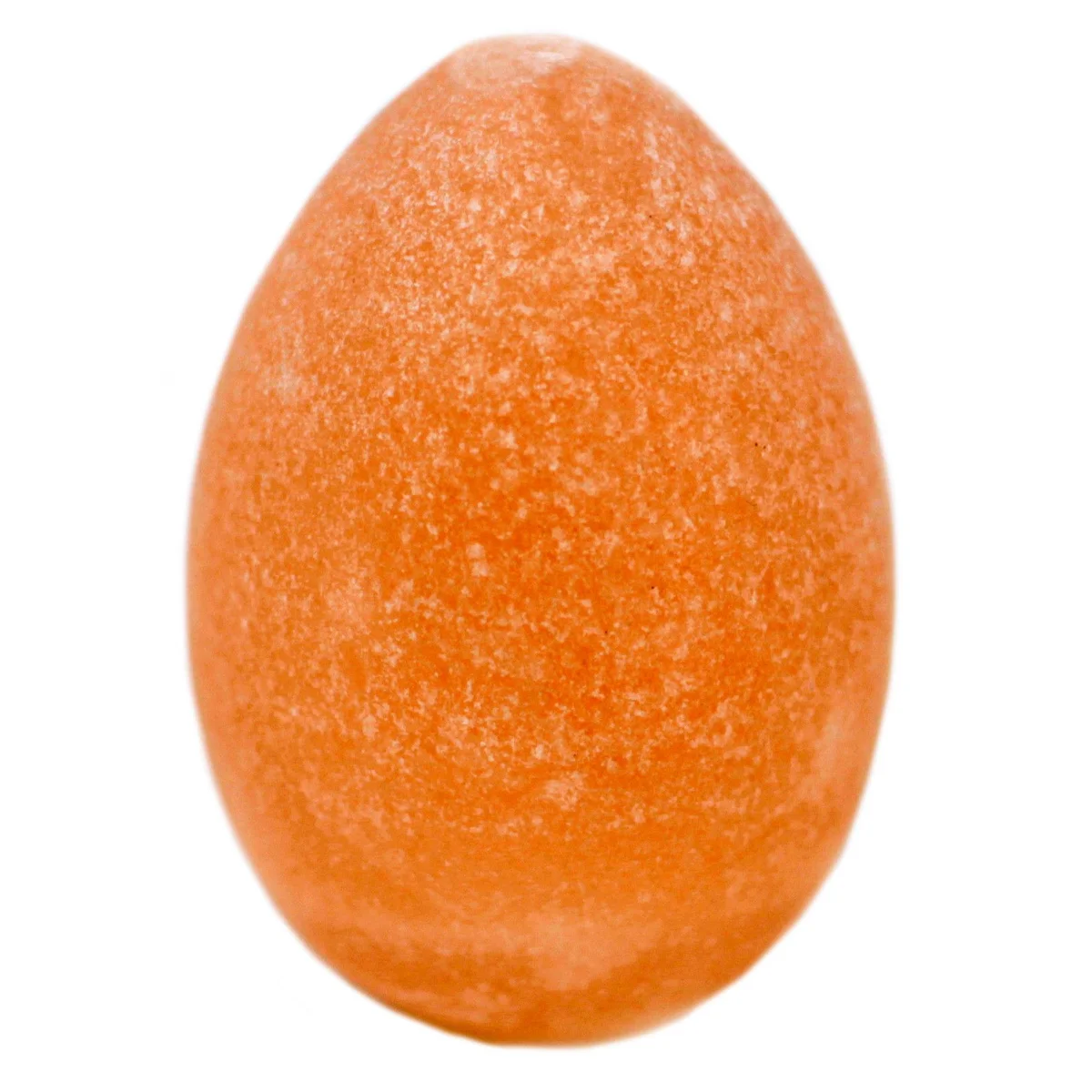 Egg deodorant stone with natural stone finish and smooth round shape.