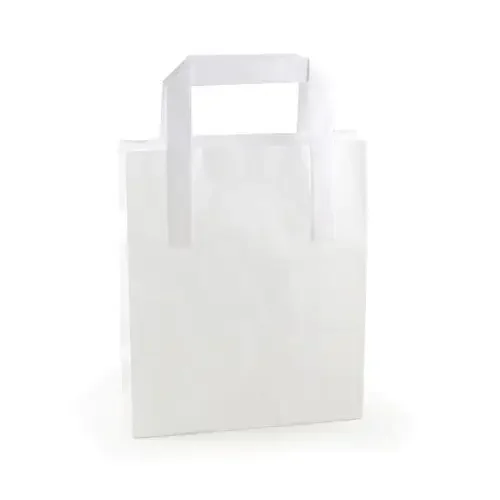 Small white box with SOS label, measuring about 7x10x9 inches.