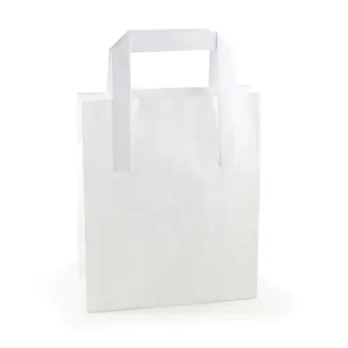 White medium carrier box, 8x13x10 inches, stacked in neat storage arrangement.