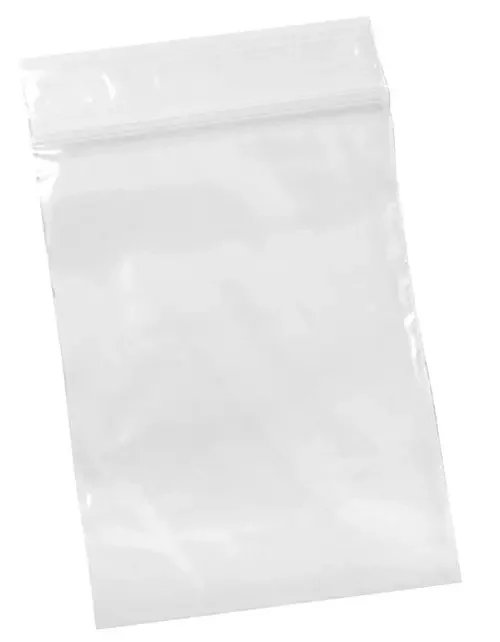 Grip Seal 6 x 9 inch bags neatly displayed in a row on a white background