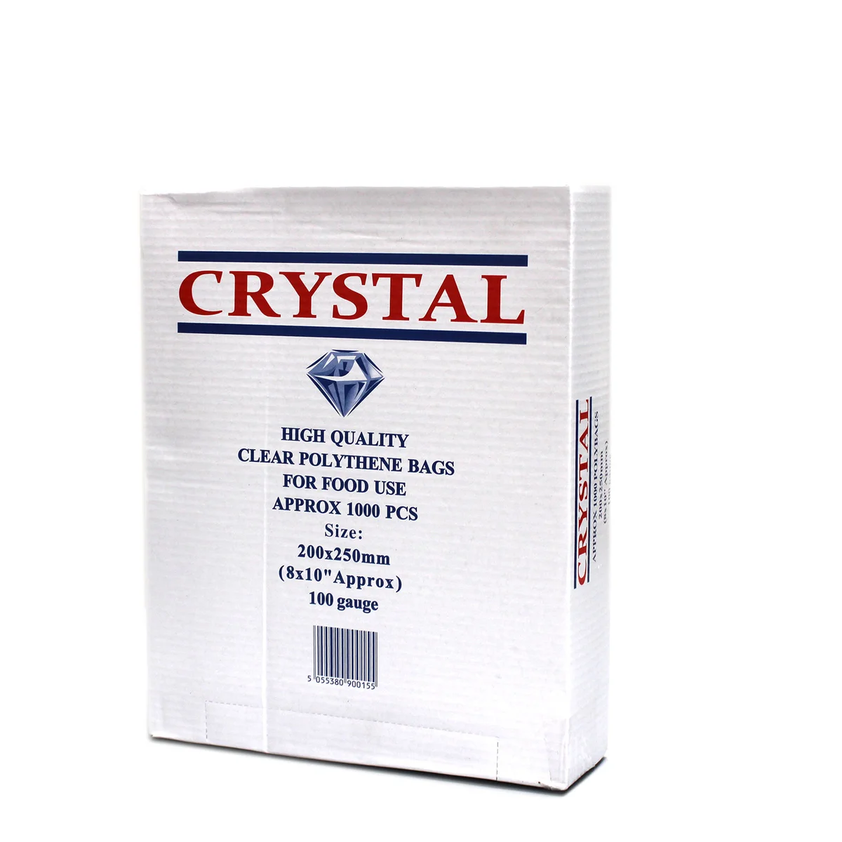 Clear poly bags 8x10 displayed side by side on a neutral background.