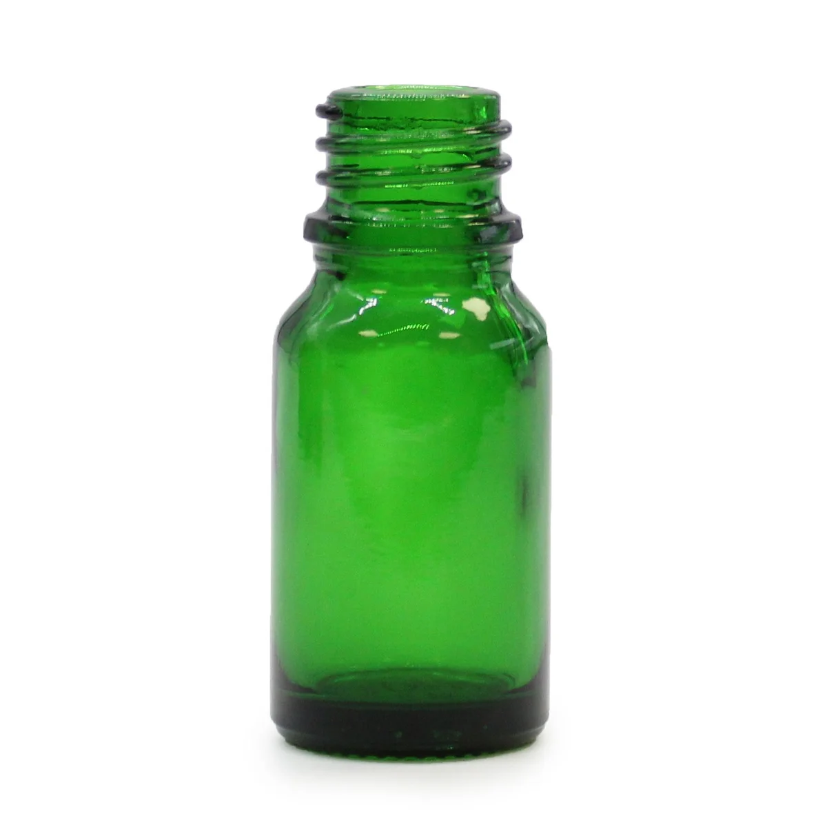 10ml clear green bottle shown in photo
