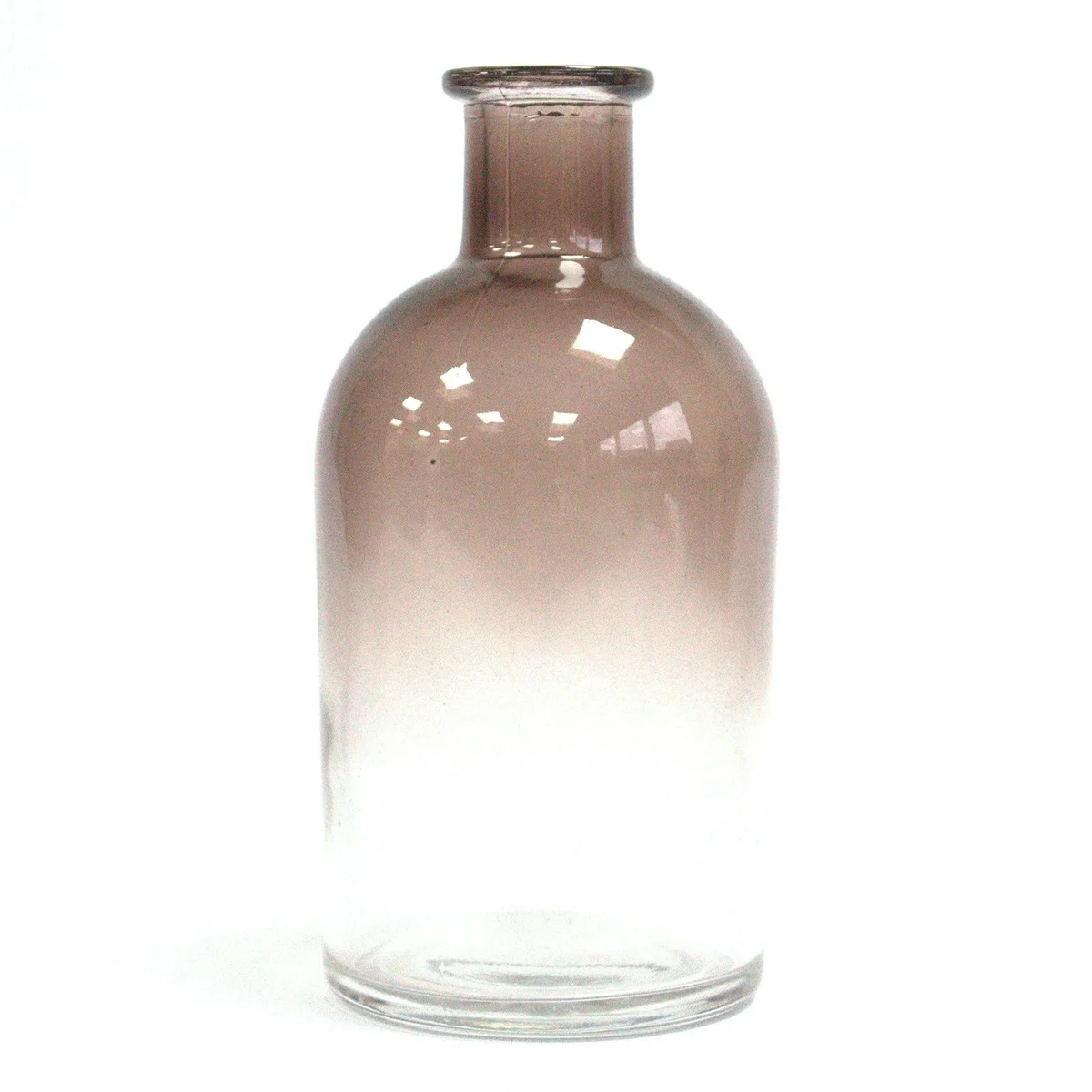 Charcoal 250 ml round antique reed diffuser bottle with glass body and reed sticks.