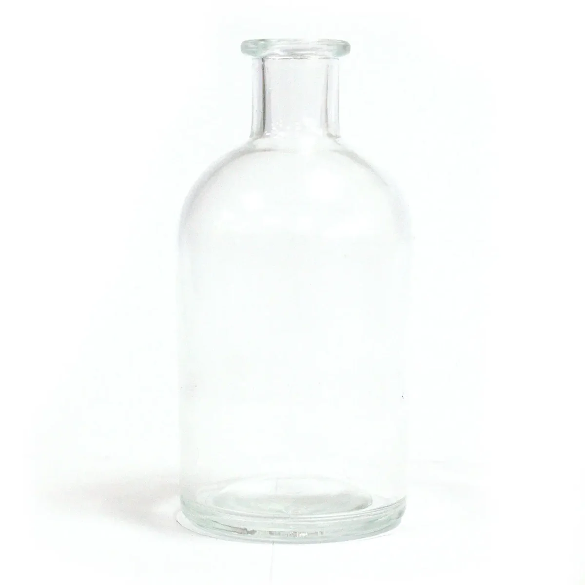 250 ml diffuser bottle, clear round antique glass design.