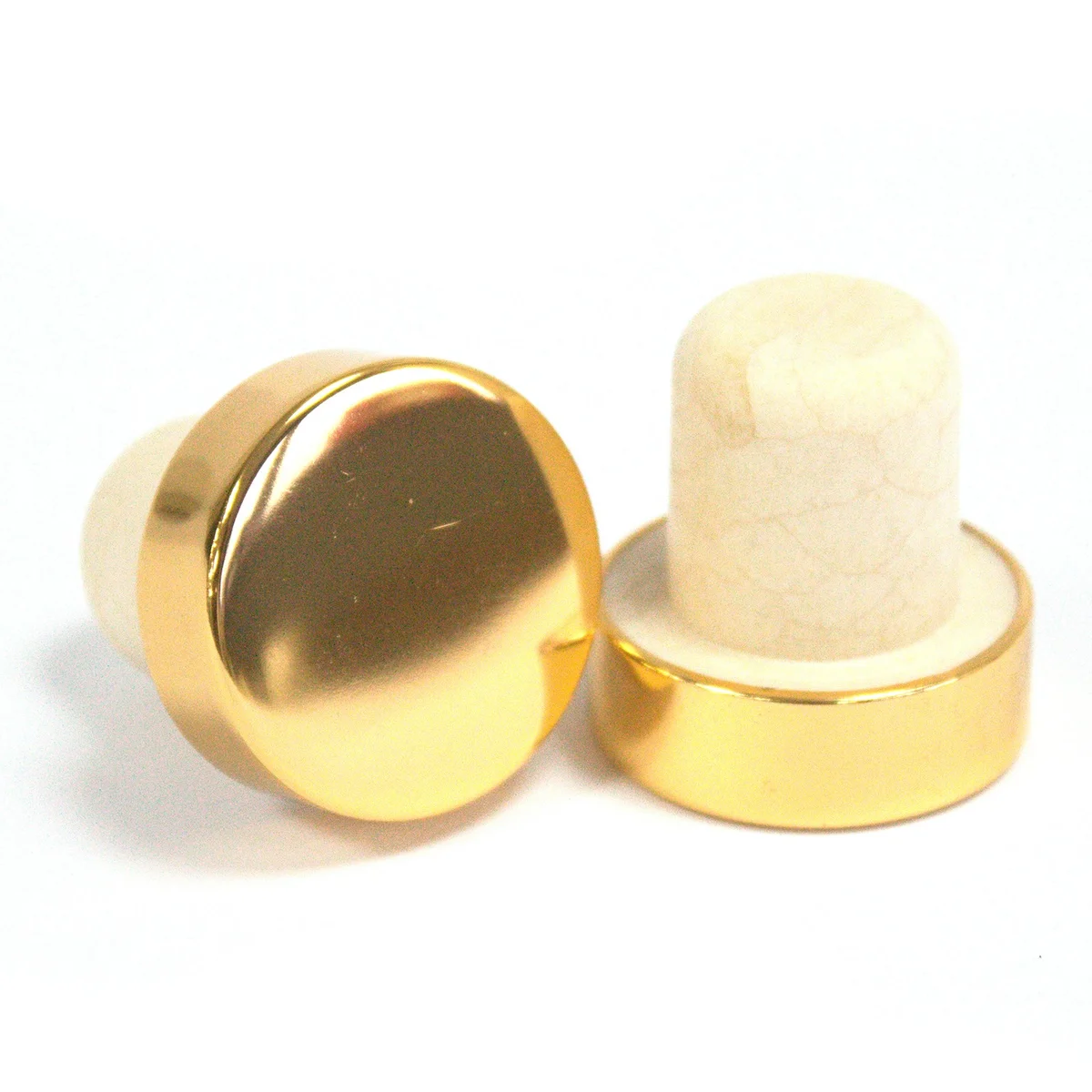 Golden top 2.2cm cap designed for RDBot-05/06/07 models shown on plain white background