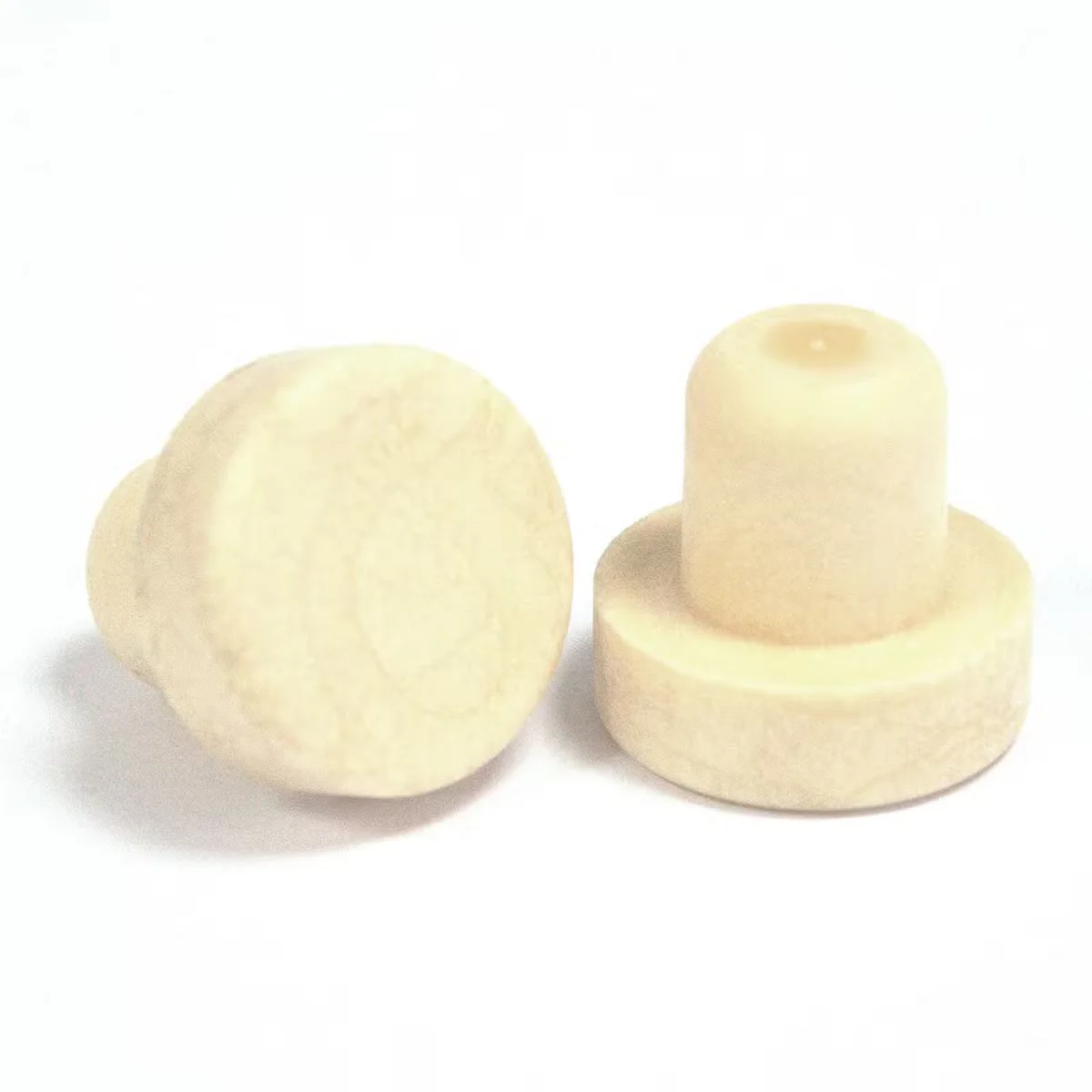 Wooden style cap for RDBot-08/09/10 2.2cm with smooth, natural wood imitation finish on a white background