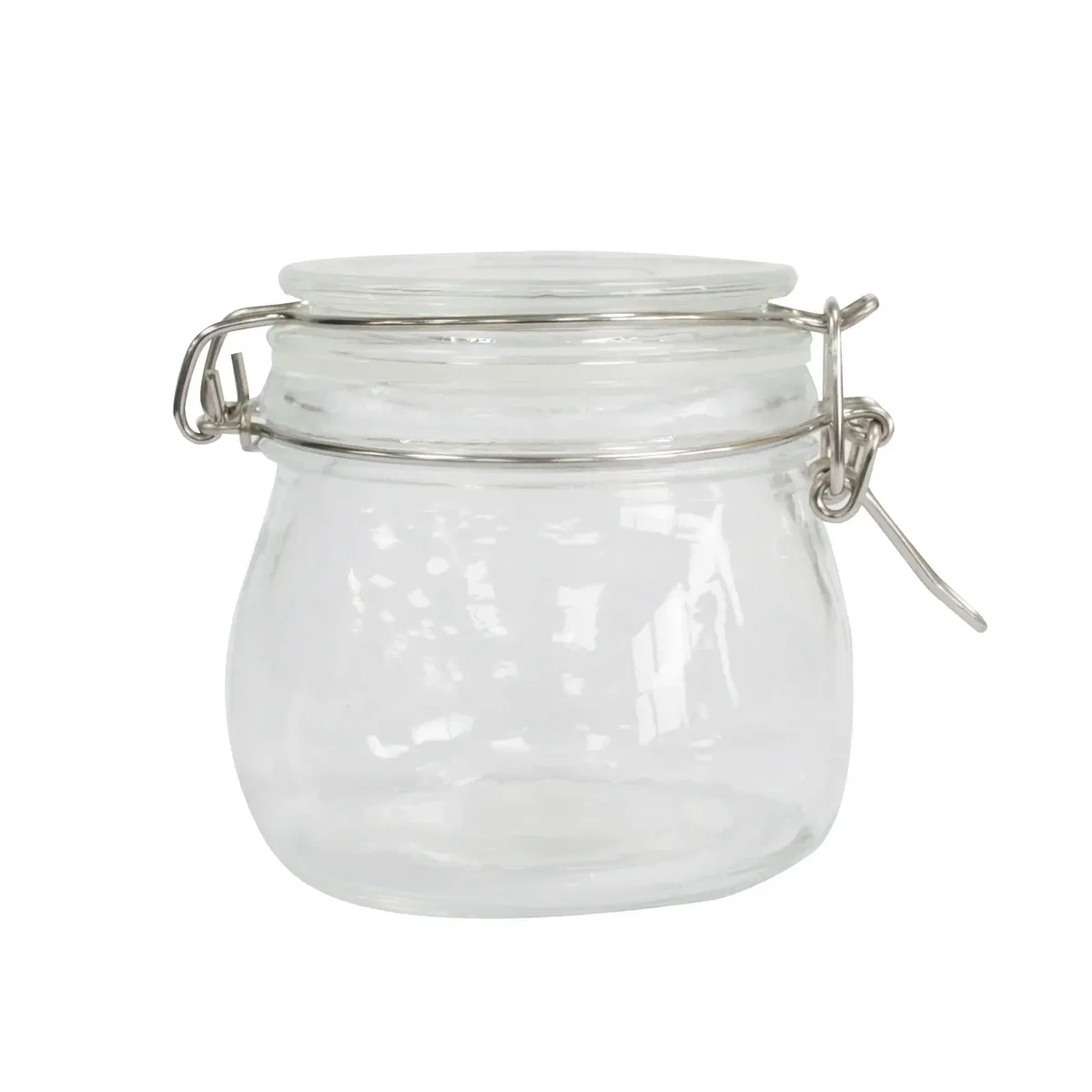 500ml Kilner storage jar, clear glass jar with a matte lid displayed against a white background.