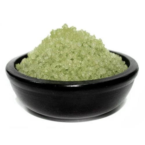 Close‑up of sandalwood simmering granules.