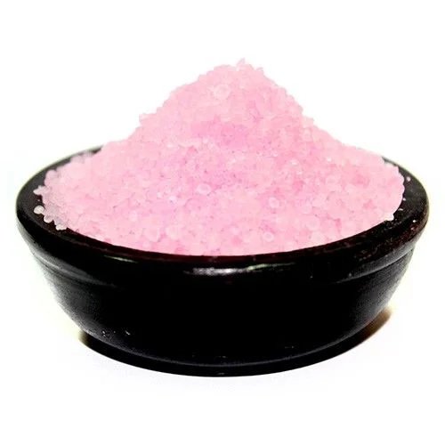Close-up of bubblegum simmering granules