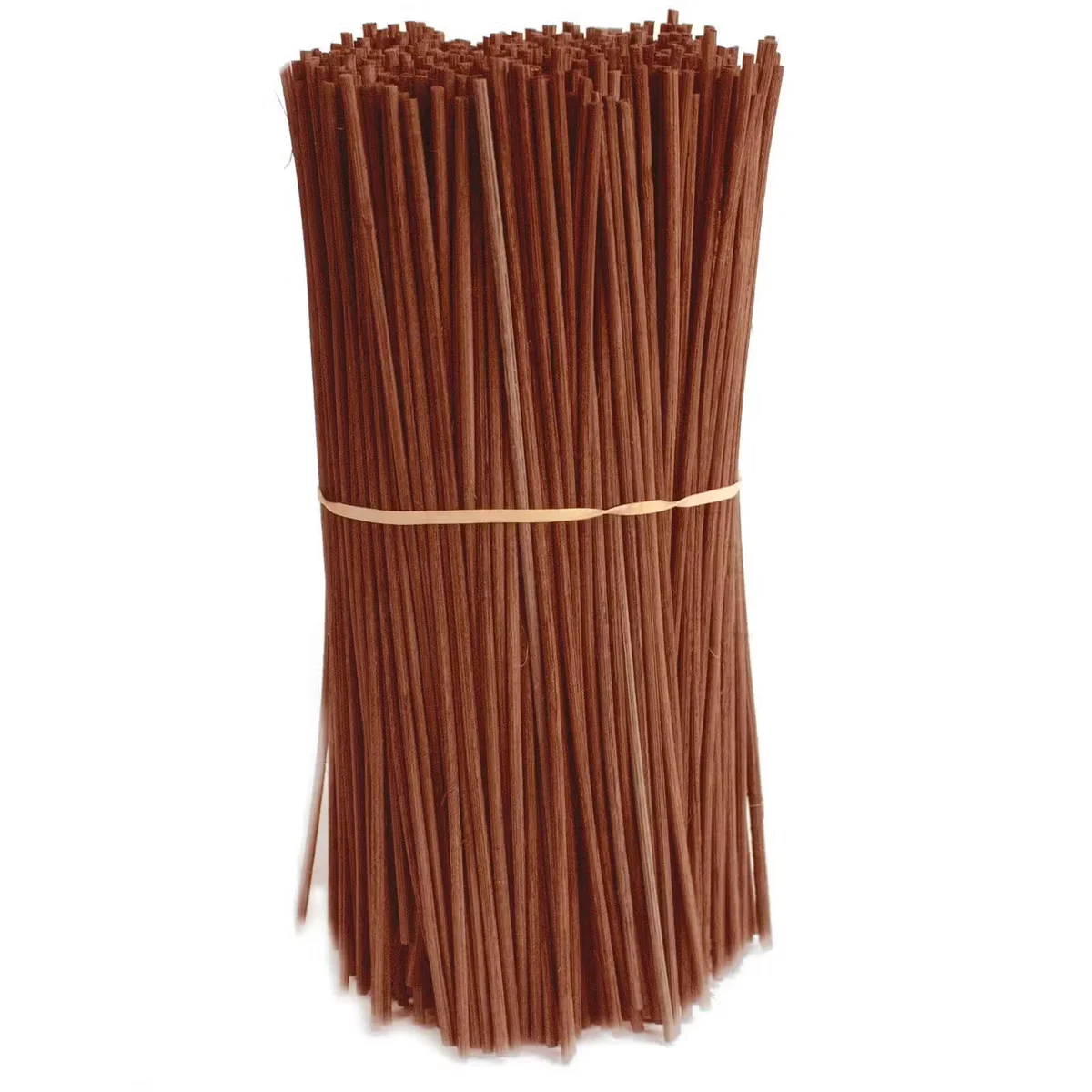 Bundle of brown reed diffuser sticks 25cm long and 3mm thick, weighing 500g for home fragrance use