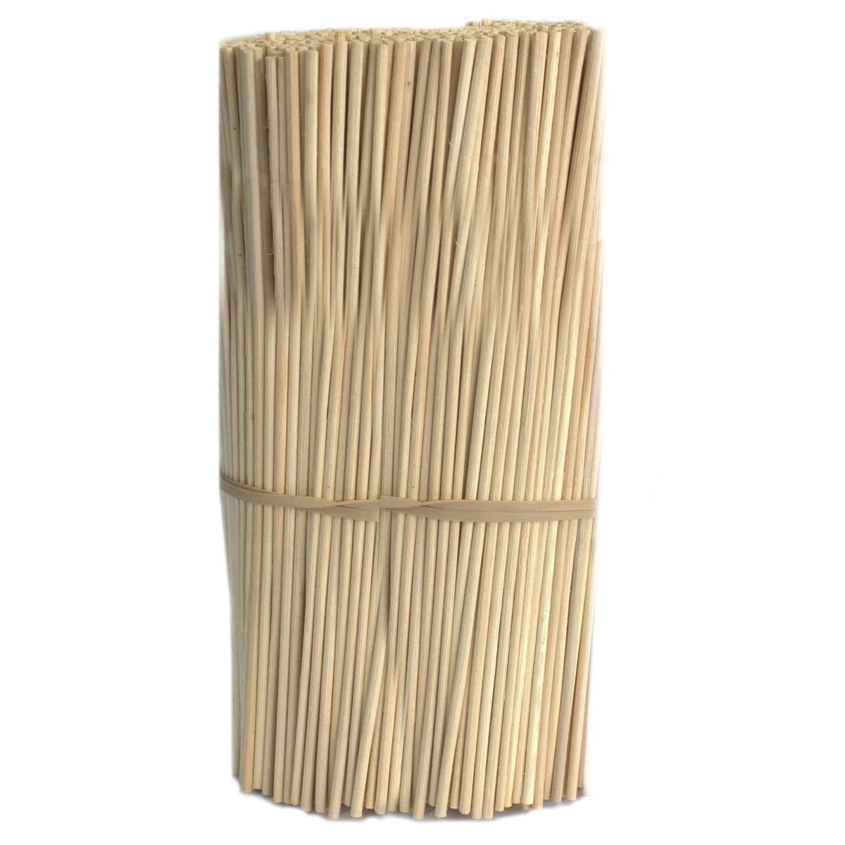 Bundle of natural reed diffuser sticks measuring 25cm by 3mm, weighing 500gms, arranged neatly on a white background