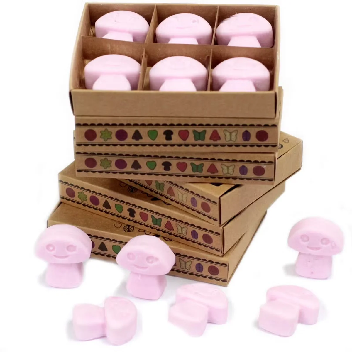 Box of 6 Ylang Ylang wax melts arranged, showcasing home fragrance melts in a neat packaging for scent enjoyment