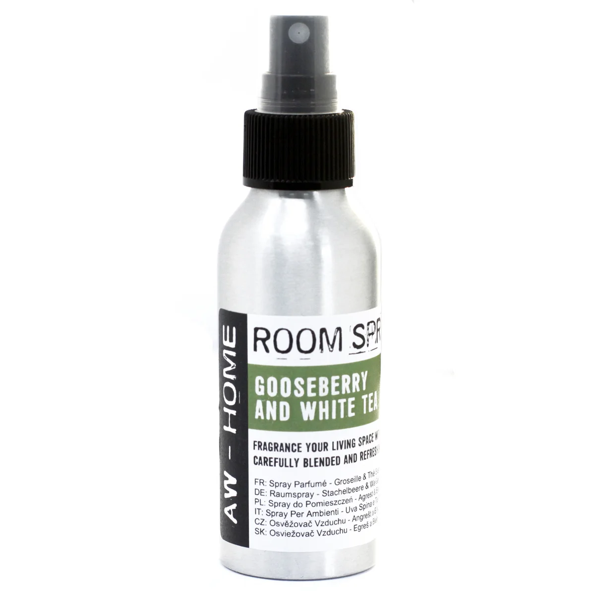 100ml room spray, Gooseberry & White Tea, home fragrance spray