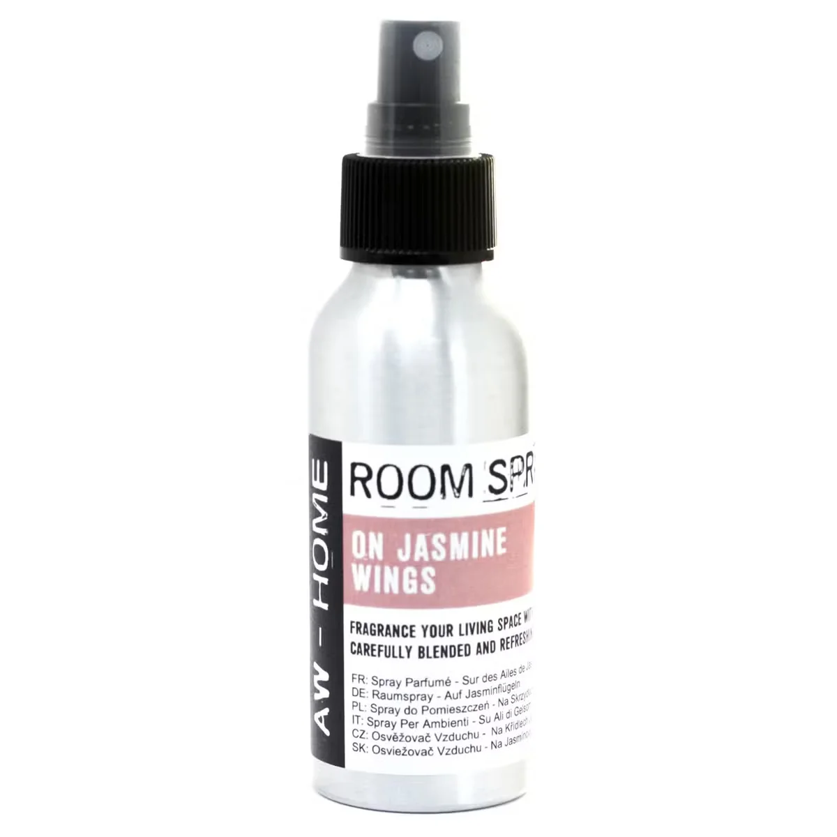 100ml room spray bottle labeled On Jasmine Wings, a jasmine home spray