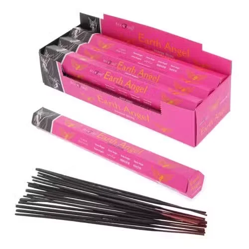 Bundle of scented incense sticks wrapped in earth‑toned paper.