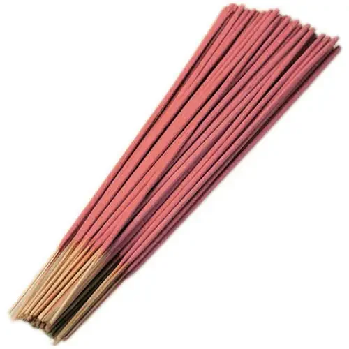 Bulk strawberry incense sticks displayed together in a bundle.