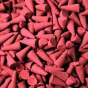 A bundle of incense cones bulk, Dragons Blood scent.