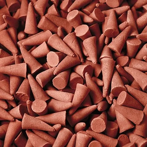 Bulk vertiver incense cones in gold.