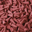 Midnight rose incense cones displayed in bulk.