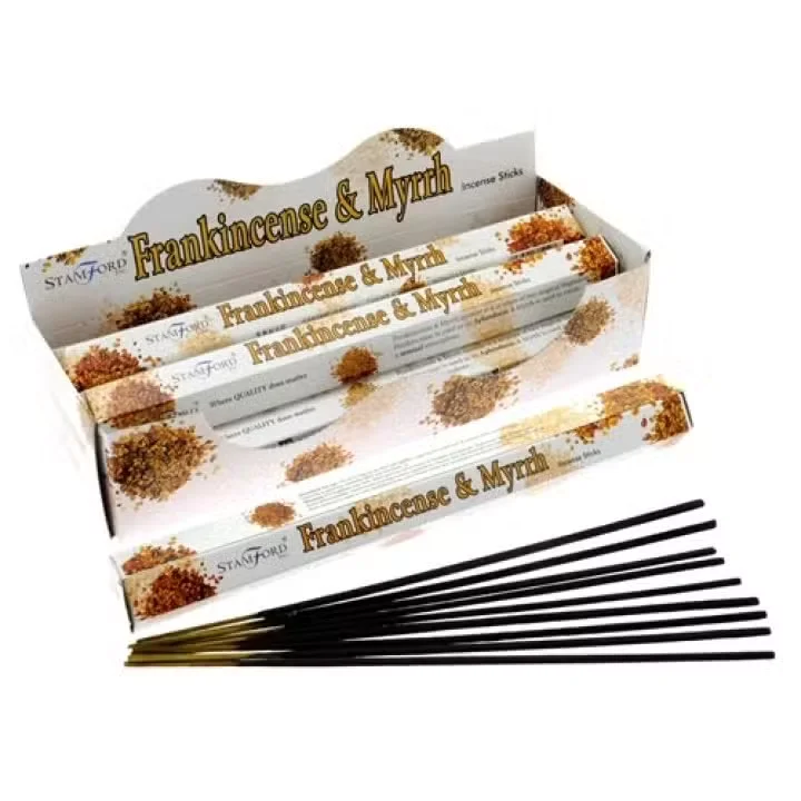 Premium incense featuring frankincense & myrrh