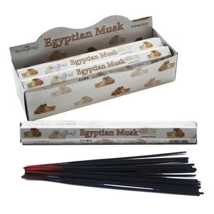 Egyptian incense sticks bundled together, showcasing the premium musk fragrance.