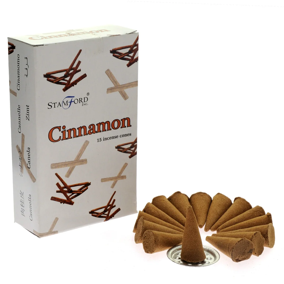 Cinnamon cones arranged together.