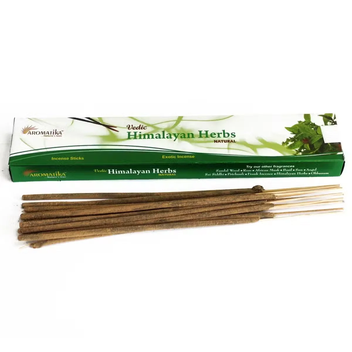 Vedic incense sticks made from Himalayan herbs, displayed as a natural incense sticks bundle.
