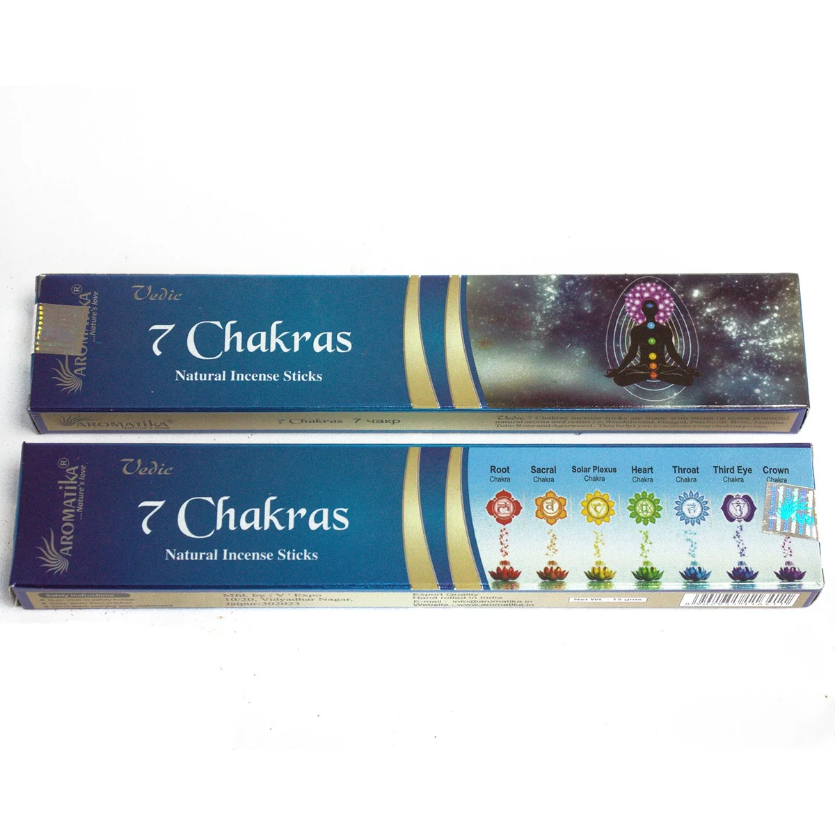Vedic incense sticks arranged in a bundle of 7, suitable for chakra incense UK.