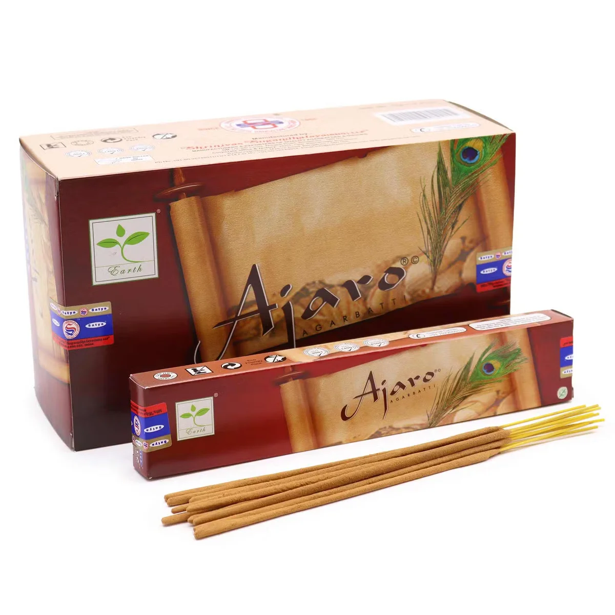 Front close‑up of Satya Incense 15gm Ajaro stick