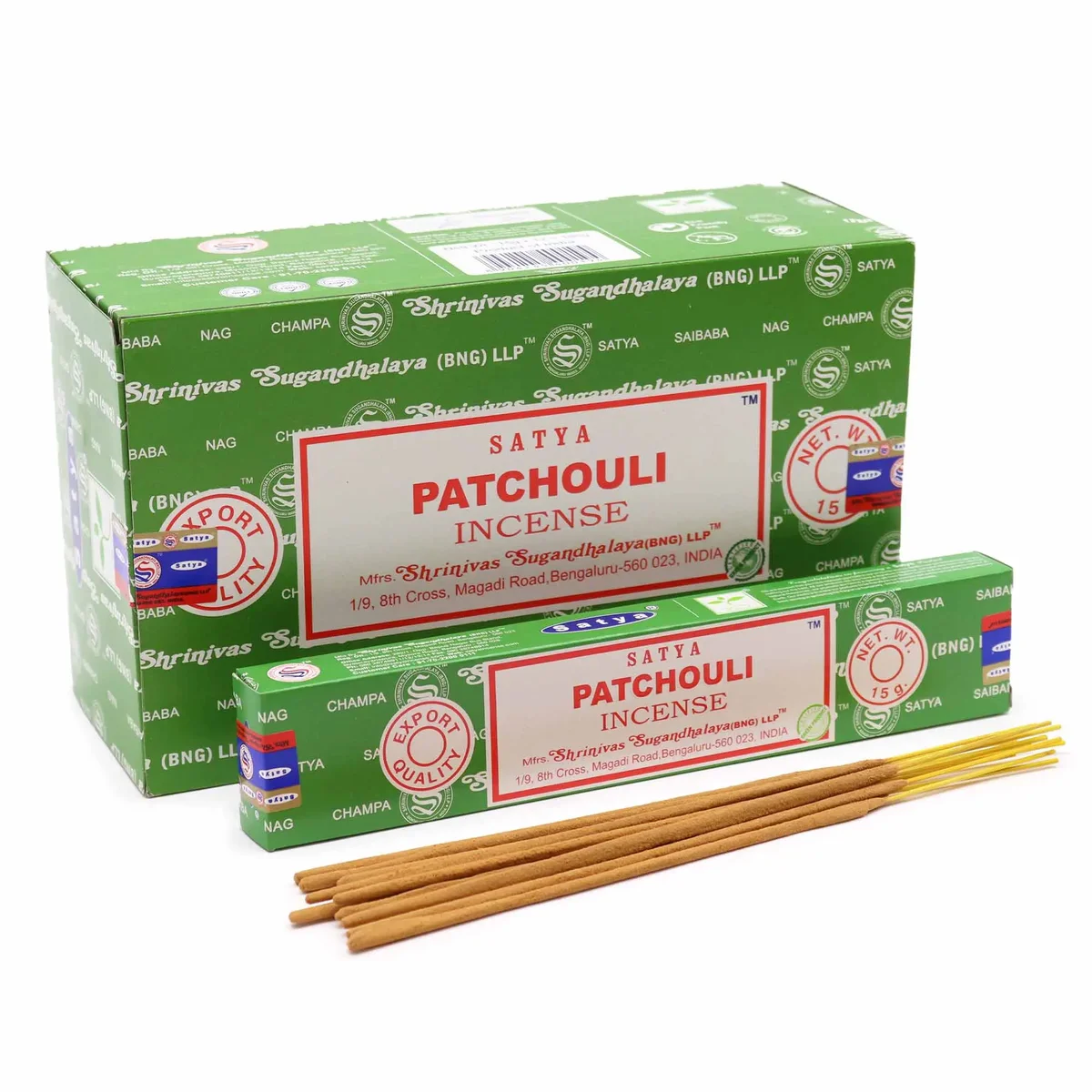 Satya incense Patchouli 15gm incense stick bundle