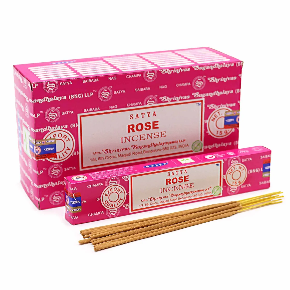 Rose incense stick, 15gm, from Satya Incense brand