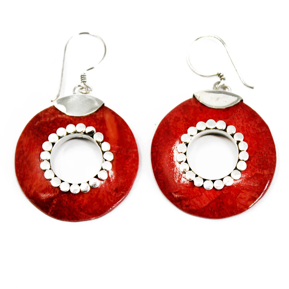 925 silver earrings featuring donut designs