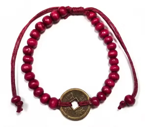 Red luck bracelet – Feng Shui good luck bracelet in bright red colour