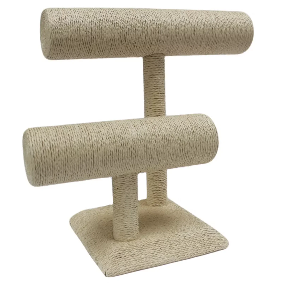 Cream large bangle 'T' stand displaying a decorative bangle ornament.